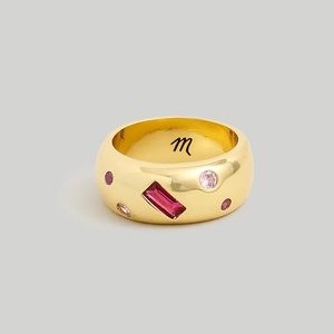Madewell Crystal-Inlay Chunky Ring